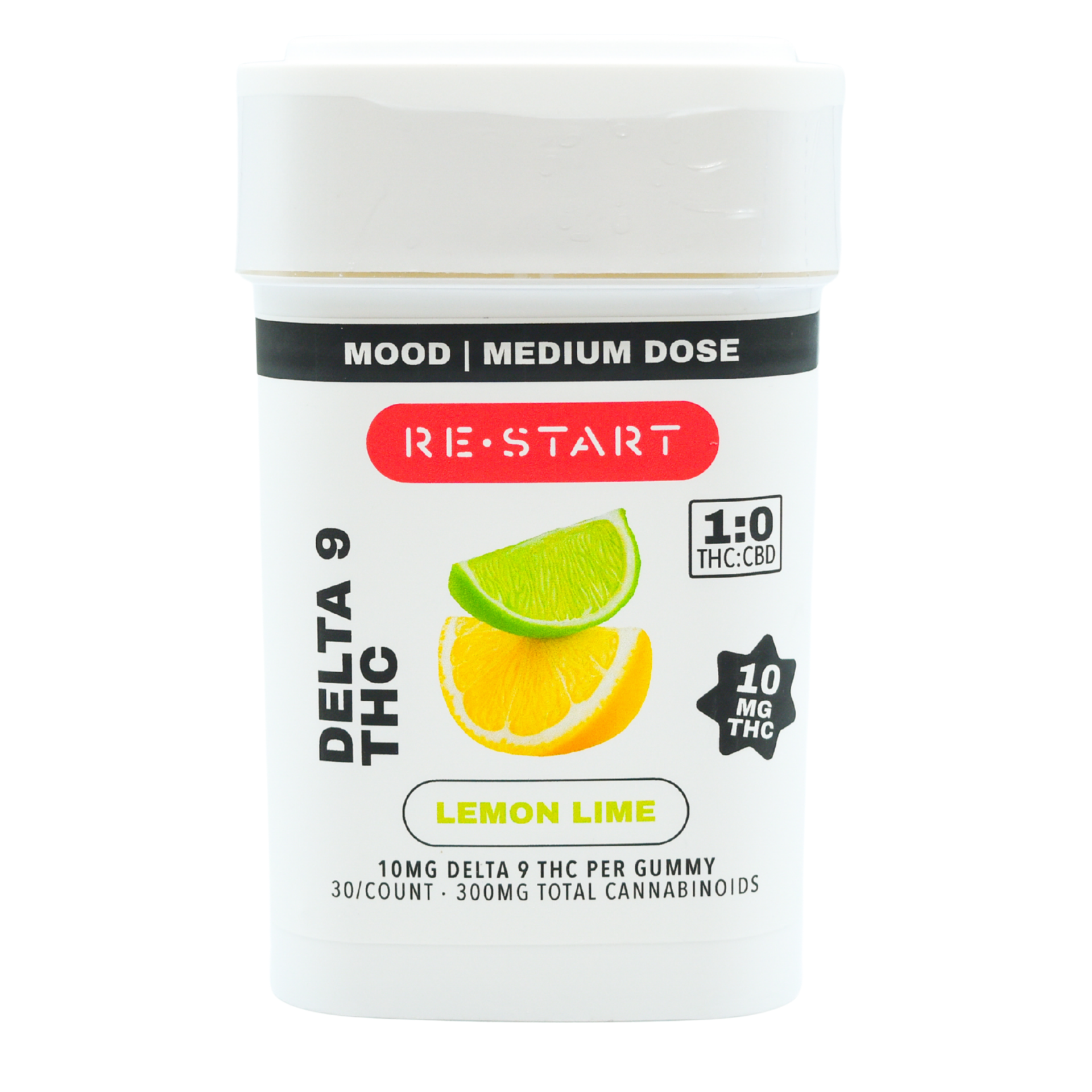 Delta 9 THC 10MG Gummies Lemon Lime / 30-ct